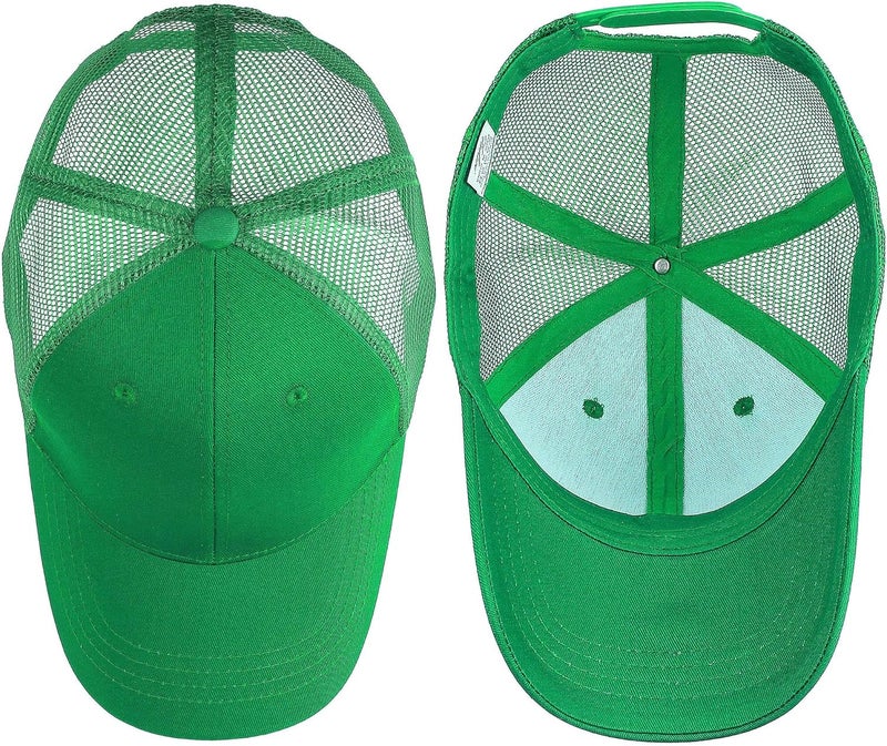Falari Trucker Hat Baseball Cap Structured Plain Design 6 Panel, Adjustable Size - Image 4